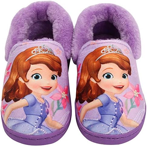 Sofia Clover Girl's Warm Fur Purple Comfort Indoor Slipper Shoes (Parallel Import/Generic Product)