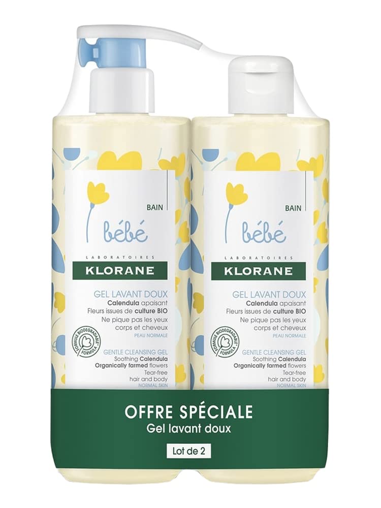 Klorane Baby Gentle Cleansing Gel 2 x 500ml