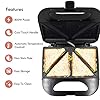 Geepas-800W-2-Slice-Sandwich-Maker-Cooks-Delicious-Crispy-Sandwiches-Cool-Touch-Handle-Automatic-Temperature-Control-and-Non-Stick-Plate-Breakfast-Sandwiches-Cheese-Snack-2-Years-Warranty Geepas Toastie Maker | 2 Slice Sandwich Toaster, Cooks Delicious Crispy Sandwiches | 750W, 2 Slice Sandwich Press | Cool…