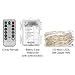 YIHONG 39ft Christmas Fairy Lights Battery Operated, 8 Modes String Twinkle Lights, 120 LEDs Remote Control Silver Wire Firefly Lights for Bedroom Patio Party Christmas Decoration- White