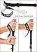 Red-Guru Collapsible Telescopic Trekking Poles - All Terrain Outdoor Trail Hiking/Walking Sticks | Height Adjustable for Men and Women | Sweat Absorbing EVA Grips | 1 Pair Black