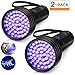 2-Pack UV Flashlight Black Light, 51 LED 395 nm Ultraviolet Blacklight Flashlight Perfect Pet Urine Detector for Dog and Cat Urine, Dry Pet Stains, Bed Bug, Matching with Pet Odor Eliminator