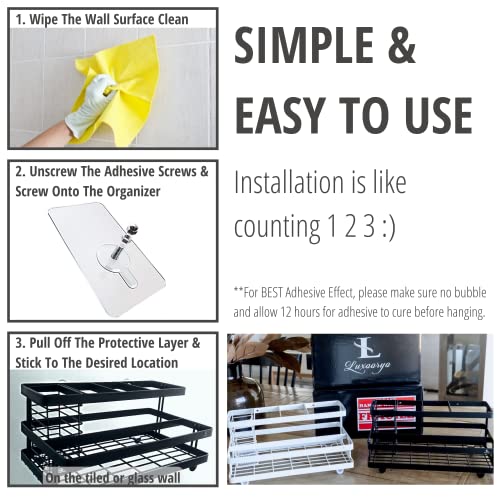 Premium Hair Tool Organizer Wall Mount, 5 Compartments, Stainless Steel