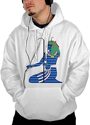 Wqaip Kerg Pullover With Pocket For Men Sweatshirt Blue Ancient Egyptians Hoodies Slovenly