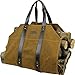 Canvas Firewood Log Carrier Bag, Waxed Durable Wood Tote of Fireplace Stove Accessories, Extra Large Hay Hauling with Handles for Outdoor Camping-Rust