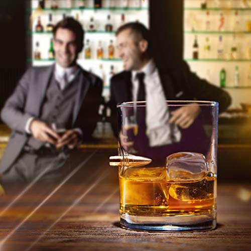 Real Bullet .308 Whiskyglas, mundgeblasen, Premium-Cocktailglas, Scotch Bourbon altmodisch, Kristallschnaps Wodka… – Bild 5
