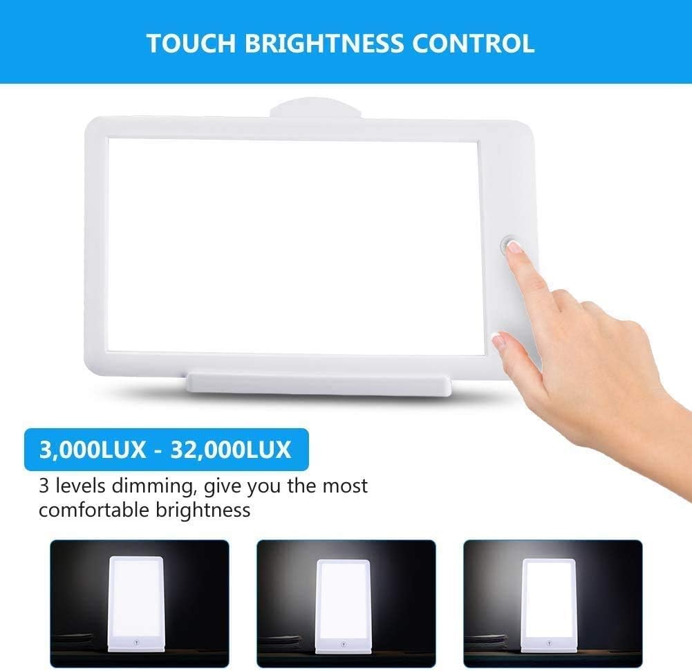 Sunbox Light Therapy Lamp,Sad Lamp Light Therapy Box with Adjust 10000-32000 ...