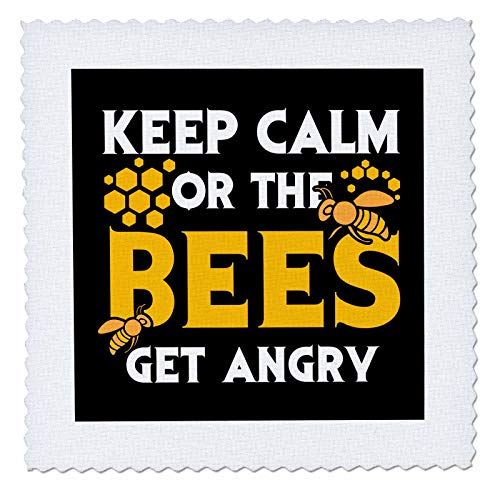 3dRose Garden Flag, Honeycomb with Bees for Beekeeper and Quotes