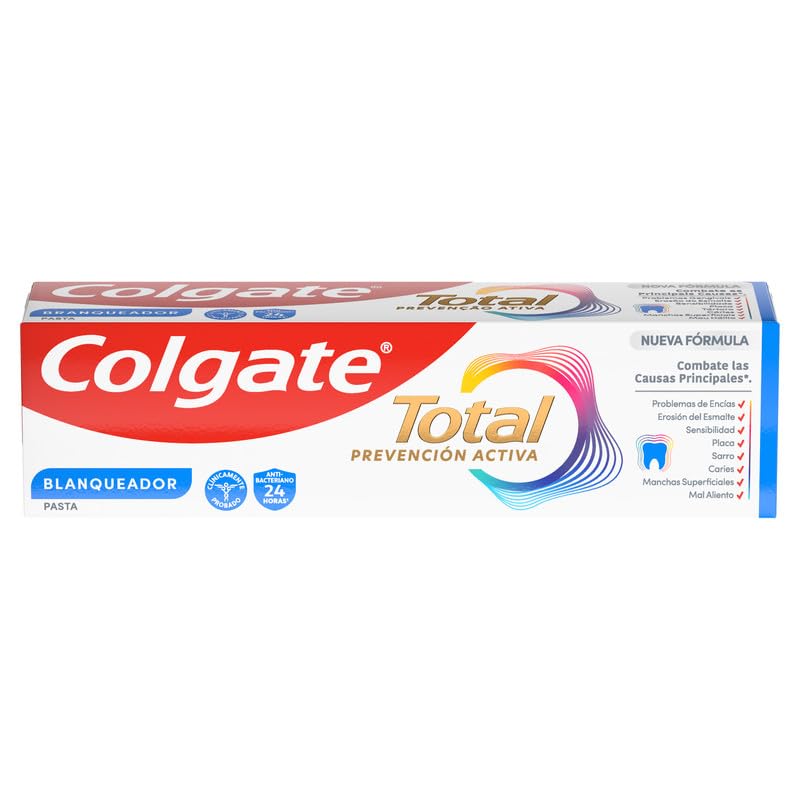 Total Prevention Aktive Zahnpasta, 75 ml, bekämpft die Hauptursachen von Problemen der Mundgesundheit, 24 Stunden antibakterieller Schutz, patentierte Technologie.