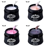Gellen New Soak Off UV Builder Gel Set for Gel Nail Polish, (15ml, 4 Colors)