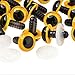 Darice Animal Eyes with Plastic Washers, Yellow