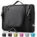 HOKEEPER Heavy Duty Waterproof Hanging Toiletry Bag - Travel Cosmetic Makeup Bag for Women & Shaving Kit Organizer Bag for Men - Large Size: 10.2 x 4.5 x 8.5 Inch (Black)