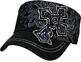 Cross Rhinestone Vintage Hat Cap Series - Western Bling Cadet