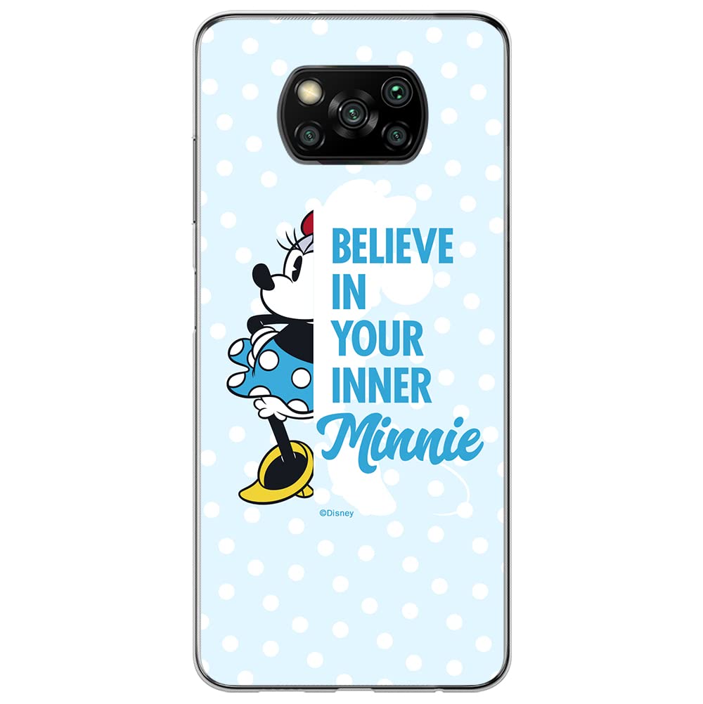 ERT GROUP mobile phone case for Xiaomi POCOPHONE X3 original and officially Licensed Disney pattern Minnie 047 optimally adapted to the shape of the mobile phone, case made of TPU