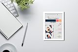 Alison Kingsgate Sleek 8x6 Picture Frame White Engineered Wood Perspex view 2