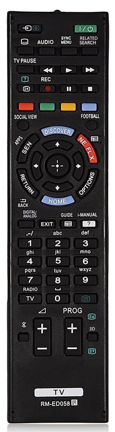 RM-ED058 RMED058 Universal Remote Control Compatible for Sony Bravia TV KD49X8505B KD-49X8505B KD-55X8505B KD-55X9005B KD65X9005B Controller