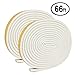 Insulation Door Strip Kit, 66Ft Long Weather Stripping Doors and Windows Soundproofing Anti-Collision Self-Adhesive Weatherstrip Rubber Door Seal Strip(Pack of 2, White)