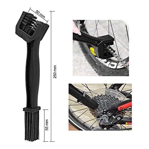 Wanheyao Motorcycle Bicycle Clean Brush Kit Chain Cleaning Tools for Chain Crank Tire Sprocket Cycling Corner Stain Dirt fit All Bike