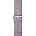 Woven Nylon Fabric Wrist Strap Replacement Band with Classic Square Stainless Steel Buckle for Apple Watch iWatch Series 1 / 2,Sport & Edition,38mm,42mm (Purple 38mm)