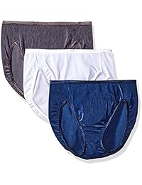 Vanity Fair 13308 paquete de 3 bragas de corte alto para dama