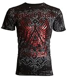 Archaic AFFLICTION Men's T-Shirt ACHILLES Cross Tattoo Biker