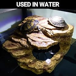 Reptile Hideout Cave Climbing Ramp Basking Platform
