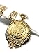 Gold Plated Mexican Coin Centenario Mexicano con Aguila Replica Oro Laminado Con Cadena Figaro 26