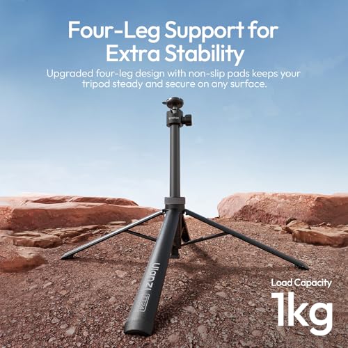 Ulanzi TT24 Selfie Stick Tripod, Cka Quick Release Selfie Stick for DJI Pocket 3 4/DJI Osmo Action 5 4, Action Camera Tripod for Gopro/Insta360 X5/X4/X3/Ace Pro/ONE X2, Action Camera Accessories