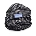 Wallaroo Hat Company Women’s Scrunchie Sun Hat – UPF 50+ Sun Protection, Packable and Adjustable Sizing for Medium Crown Sizes – Sun-Smart Hat for Travel, Poolside, Everyday (Black/White Dots)