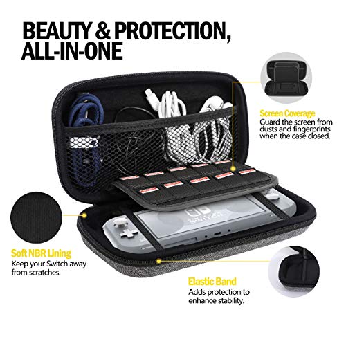 image for MoKo Carrying Case for Nintendo Switch Lite, Travel Case Hard Shell EV