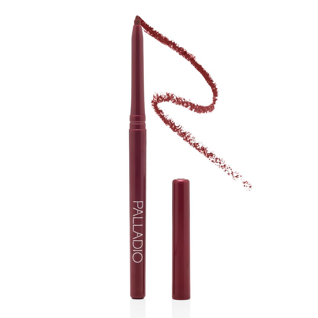 Palladio Retractable Waterproof Lip Liner High Pigmented and Creamy Color Slim Twist Up Smudge Proof Formula with Long Lasting All Day Wear No Sharpener Required, Raisin