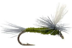 Feeder Creek Fly Fishing Flies - Blue Winged Olive BWO Trout & Bass Dry Flies Assortment Kit