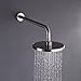 KES 2.5 gpm Rain Shower Head 8 Inch for Bathroom, Brushed Nickel, Fixed Mount, J201S8-2