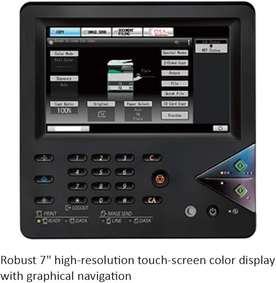 Amazon Com Sharp Mx C301w A4 Desktop Color Laser Multifunction Printer 30ppm Copy Print Scan Fax Network 1 Tray Electronics