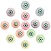 Aneco 24 Pieces Bouncy Balls Halloween Eye Balls Colorful Small Bouncy Toys Balls for Halloween Party Favors, Random Colors