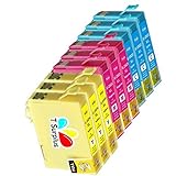 TS 9-PK COLOR T252XL Remanufactured compatible ink cartridges for 252 T252 T254 (3 YELLOW, 3 MAGENTA, 3 CYAN) WorkForce WF-3620, WorkForce WF-3640, WorkForce WF-7610, WorkForce WF-7620