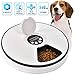 Pet Automatic Feeder for Cats Dogs, Timed Food Dispenser 6 Meal Trays Dry Wet with Voice Remind,LCD Smart Programmable Self Container Digital Clock Portion Control (Black)thumb 1