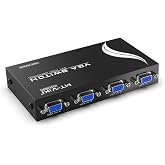 MT-VIKI 4 Port VGA Switch Video Selector Switcher Box (4 Input 1 Output)