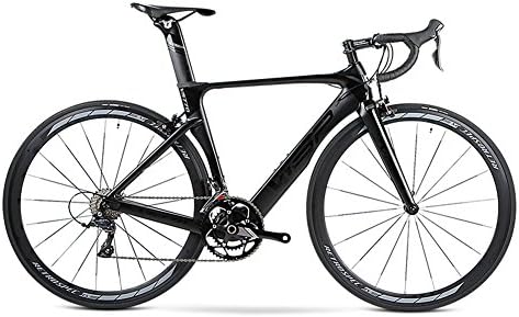 YJMEI Visp Carbon Road Bike Carbon Fiber 700C Road Bicycle with SHIMANO TIAGRA 20 Speed (A3 Black)