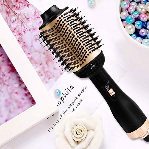Hair Dryer Brush, Hot Air Brush, VSADEY One Step Hair Dryer & Volumizer 3 in 1 Hair Styling Brush Negative Ion Straightener & Curly Salon Reduce Frizz and Static for All Hair Types