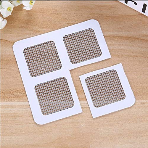 MqbY Door and Window Screen 24Pcs/Set Anti-Insect Fly Door Window Anti Mosquito Screen Net Mesh Repair Tape Patch Adhesive Stickers for Home Office