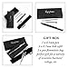 Kyinflose Gel Ink Pens, Metal Business Gel Ink 0.5mm Pens with 2 Extra Refills（0.7mm Black & Blue）, Stainless Steel Twist Roller Ball Gift Pens with Black Ink Medium Point, Black