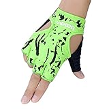 Boodun Biking Gloves,Fitness Antiskid Half Finger Cycling Gloves Instrument Dumbbell Running Gloves for Women Girls Mother Child