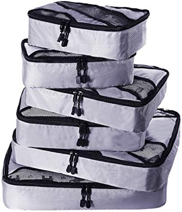 Dainzuy Travel Toiletry Bag, Portable Zipper Waterproof Large Capacity Multifunctional Bags Package Set Storage Pouch 6Pcs