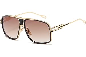 AEVOGUE Sunglasses For Men Goggle Alloy Big Frame Metal Punk Style Shield AE0336