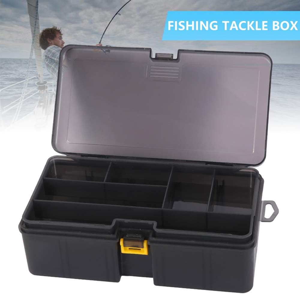 xinchengraoji Fishing Tackle Box, Professional Fishing Accessories Storage Box, Transparent, Gray, Portable Tool Box - Image 3