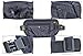 Woogwin Running Belt Travel Sport Fanny Pack Waist Bag Money Belt For Hiking Fitness For Men and Women,Adjustable Water Resistant Running Pouch (Black (Money Belt) - RFID Blocking)