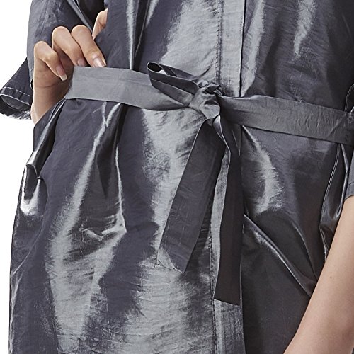 Salon Professional Hairdressing Kimono , Colorfulife® Gradient Color Hair Clothing Haircut Overalls Beauty SPA Wash Hair Treatment Barber Guest Gown Bathrobe Wai Cloth Night-gown A003 (Grey) - Thumbnail 3