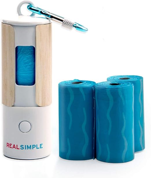 poop bag dispenser with flashlight