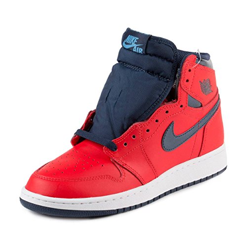 Jordan Air 1 Retro High OG BG David Letterman Youth Sneakers New Light Crimson - 6.5
